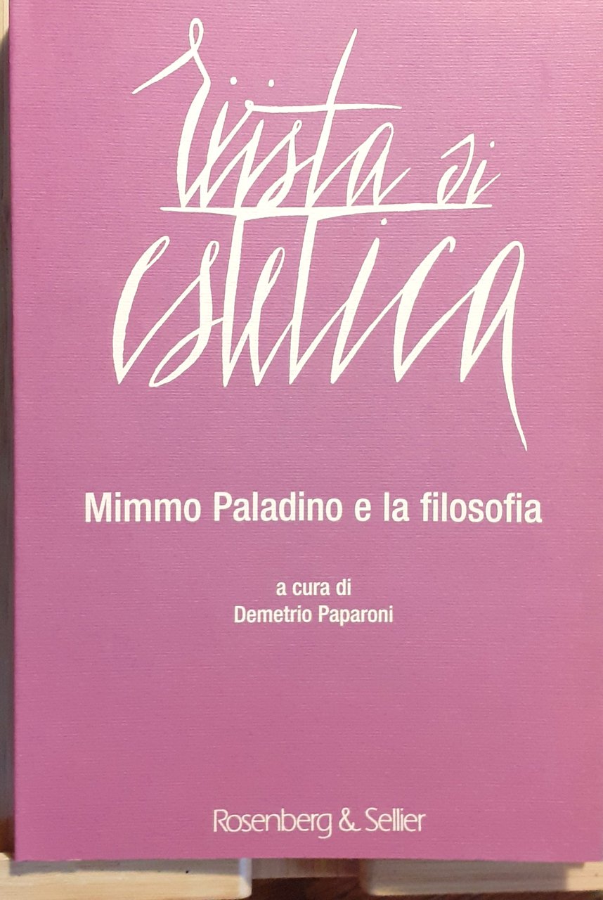 Rivista di Estetica Mimmo Paladino e la filosofia 2013