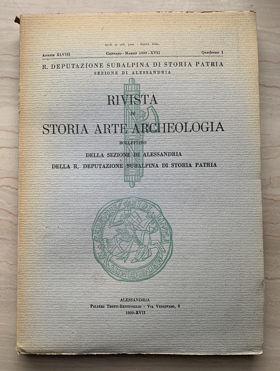 Rivista di Storia Arte Archeologia / Rivista di Storia, Arte …