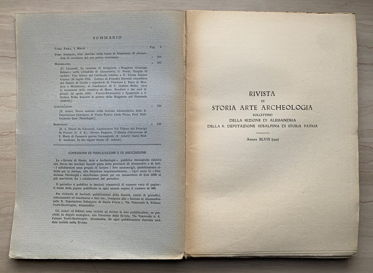 Rivista di Storia Arte Archeologia / Rivista di Storia, Arte …