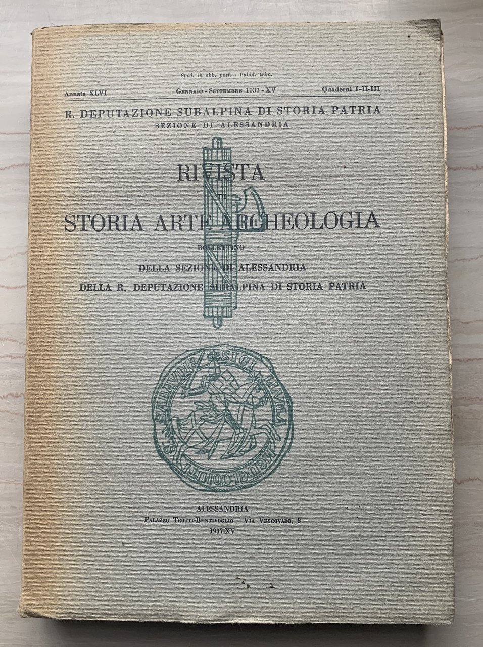 Rivista di Storia Arte Archeologia / Rivista di Storia, Arte …
