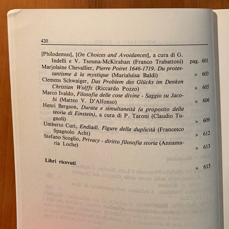 Rivista di Storia della Filosofia. Trimestrale fondato da Mario Dal …