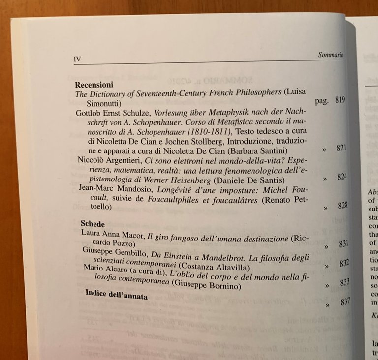 Rivista di Storia della Filosofia. Trimestrale fondato da Mario Dal …
