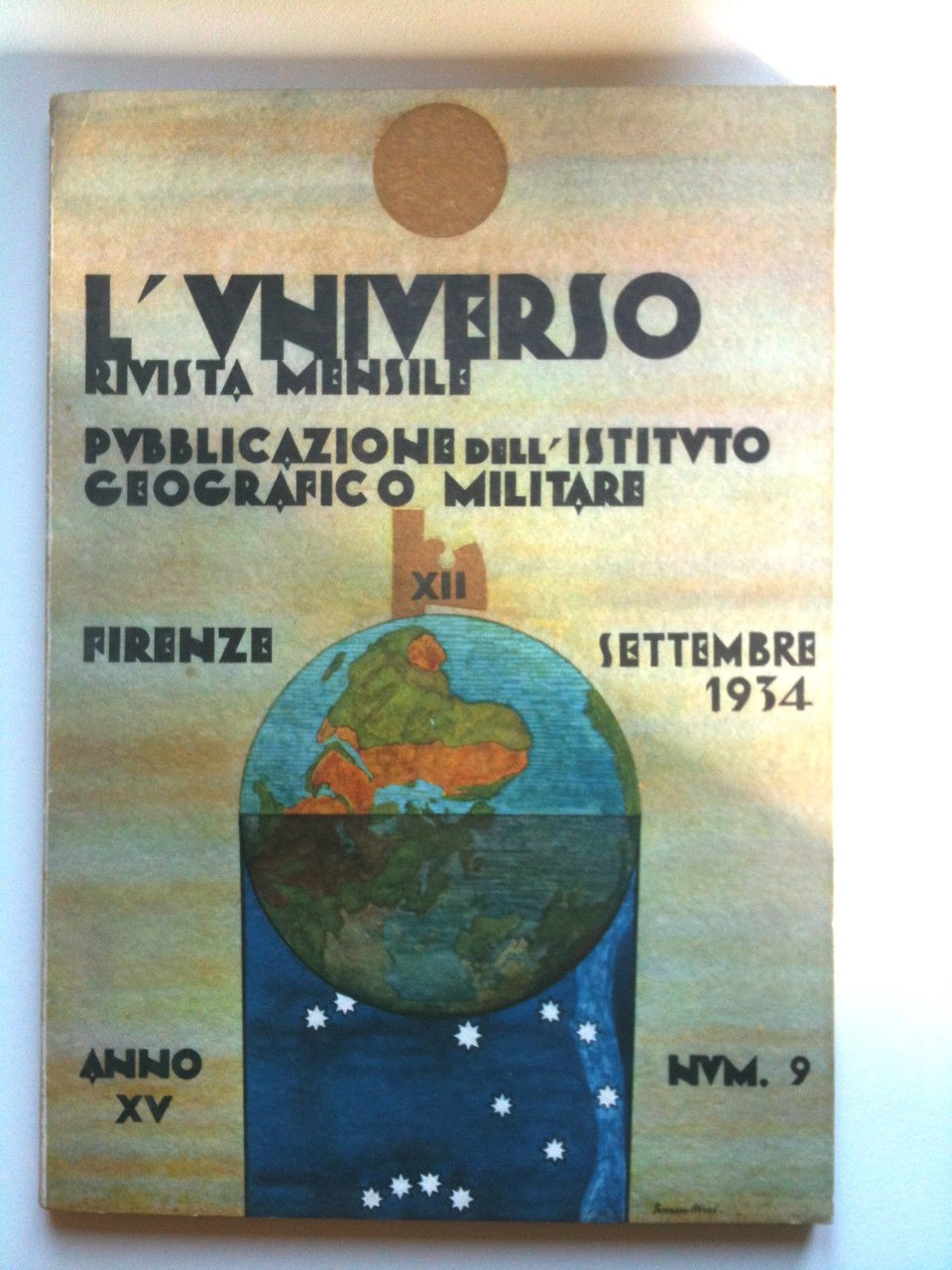 Rivista L'Universo n^ 9 Settembre 1934