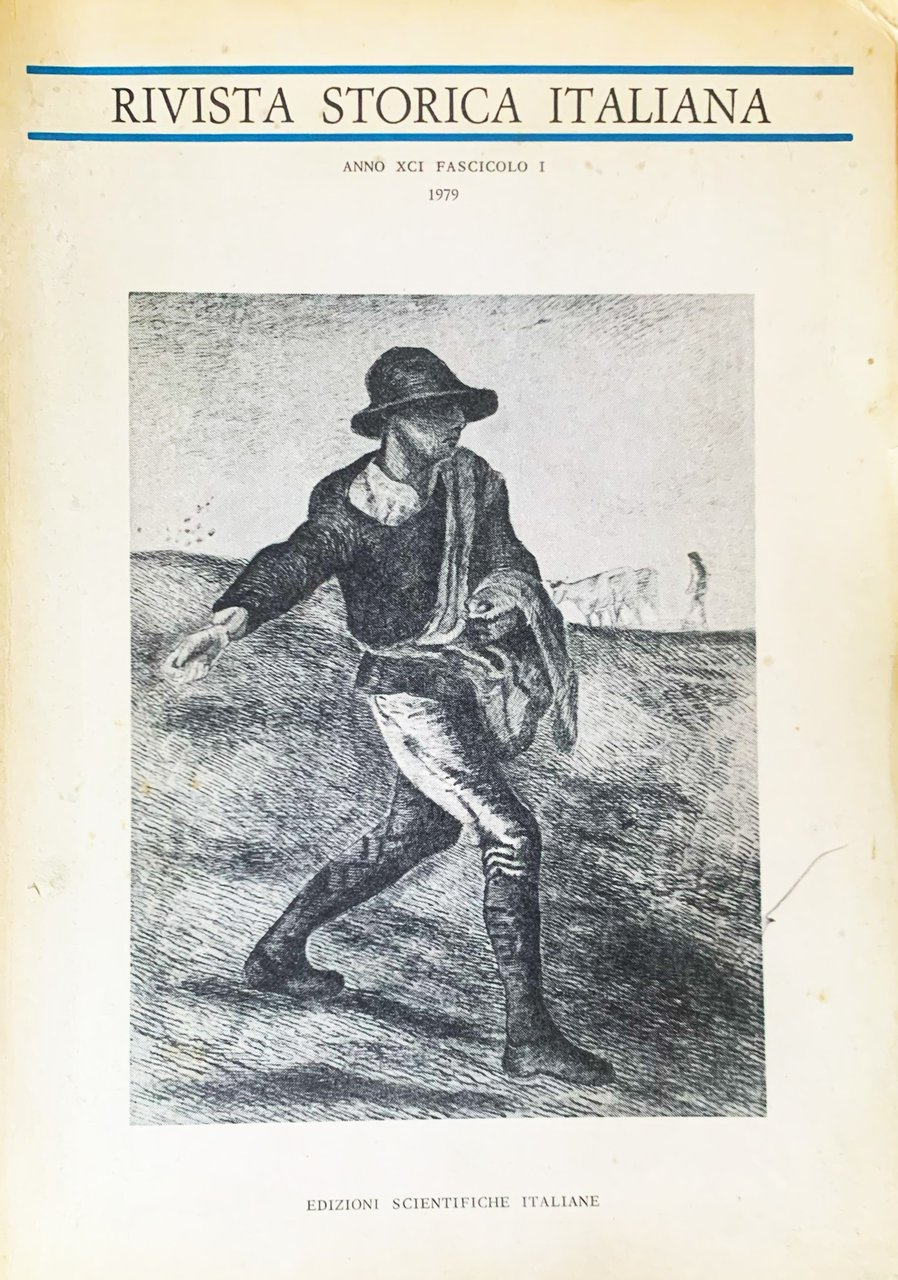 Rivista Storica Italiana (Vol. XCI - Fascicolo I - Gennaio-Marzo … | Immagine principale