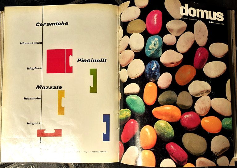 Riviste Domus secondo semestre rilegato 1958