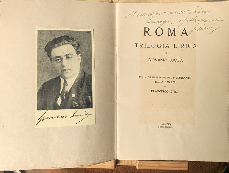 Roma. Trilogia lirica di Giovanni Cuccia. Nella Celebrazione del 1^ … | Immagine Gallery 2