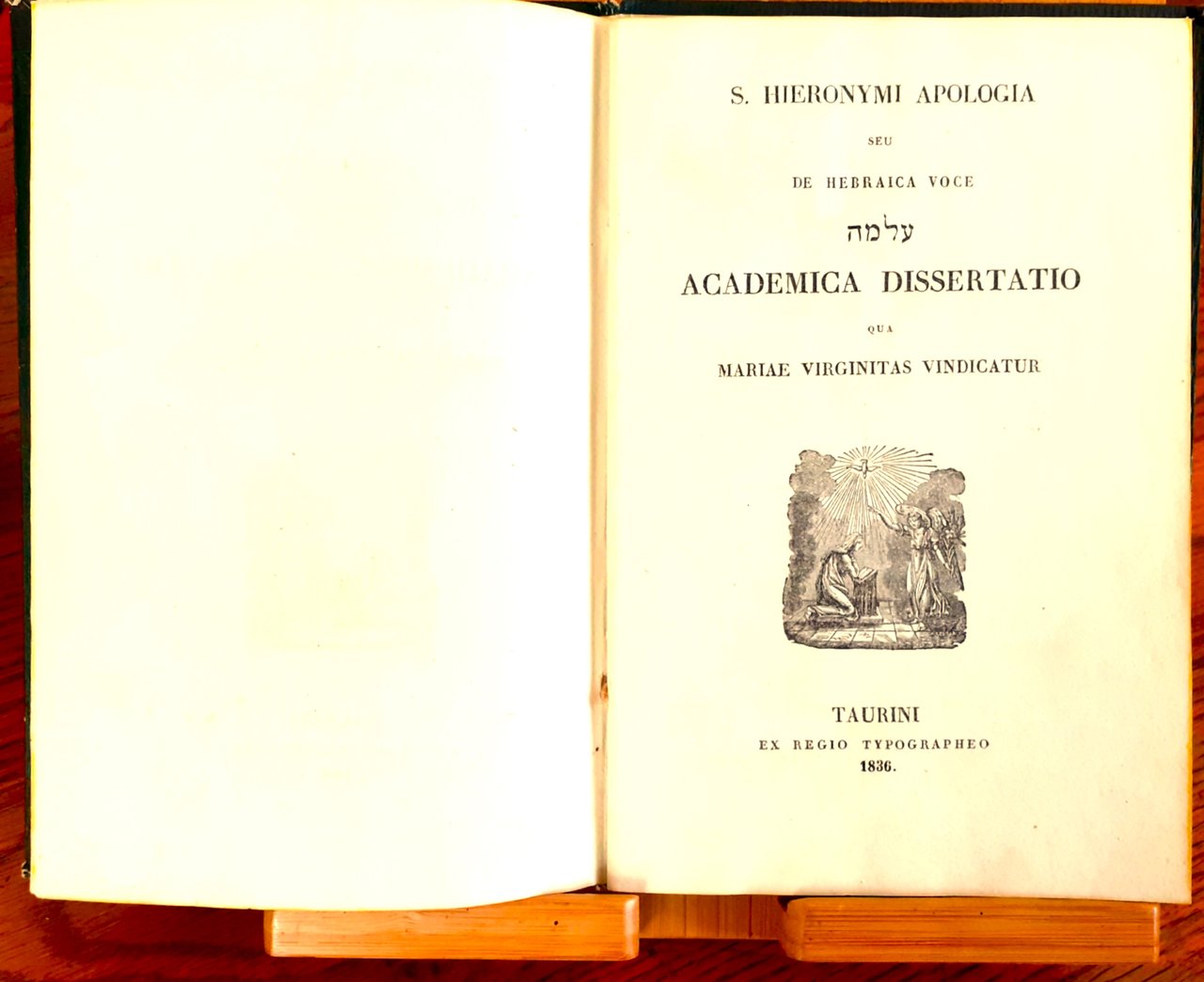 S. Hieronymi Apologia, seu de hebraica voce ???? academica dissertatio …