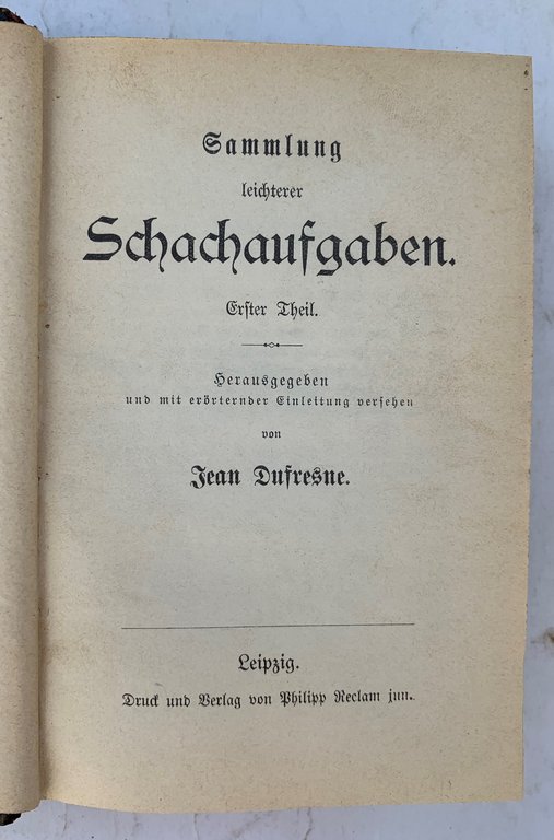 Sammlung leichterer Schachaufgaben. Erster Theil