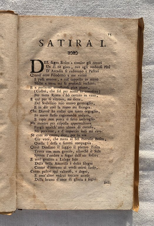 Satire di Settano tradotte in Terza Rima dallo stesso Autore. …