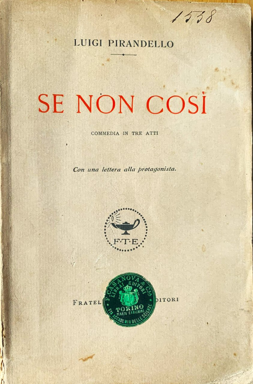 Se non così. Con una lettera alla protagonista