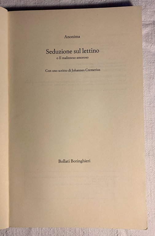 Seduzione sul lettino o Il malinteso amoroso