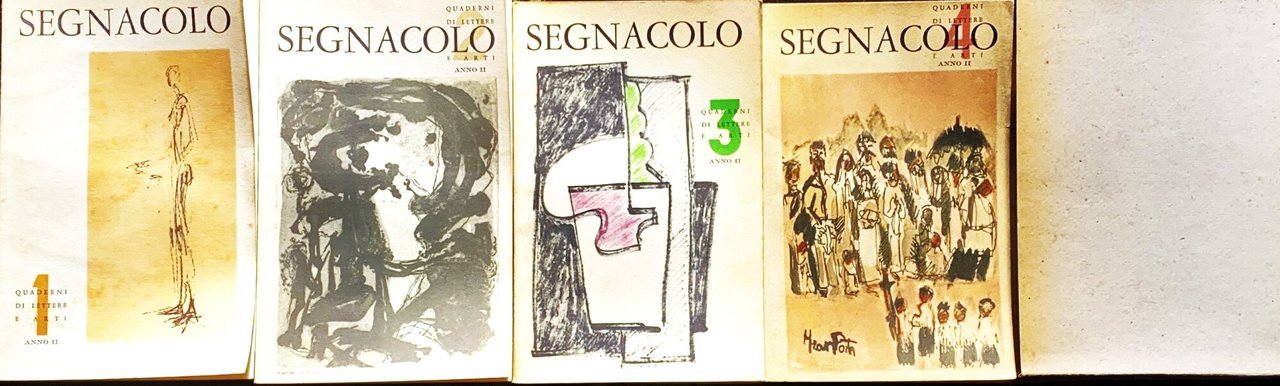 Segnacolo. Quaderni di lettere e arti (Anno II, nn. 1-4, … | Immagine principale