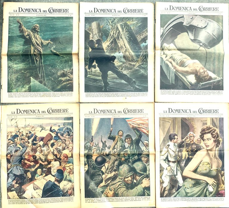 Sei supplementi La Domeniche del Corriere del 1953