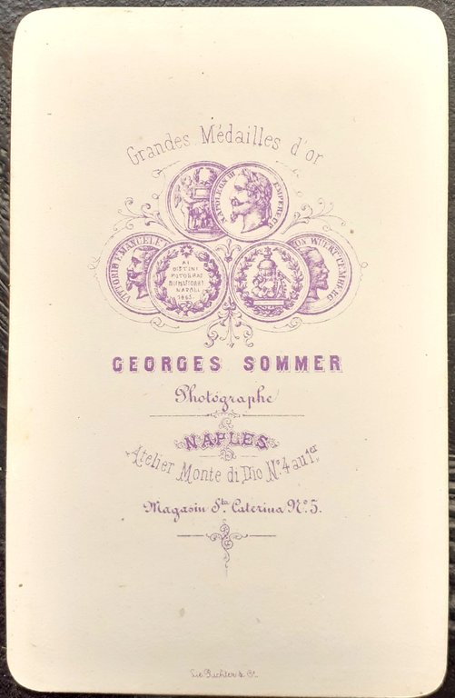 Sei vedute di Napoli formato CVD fotografo Georges Sommer