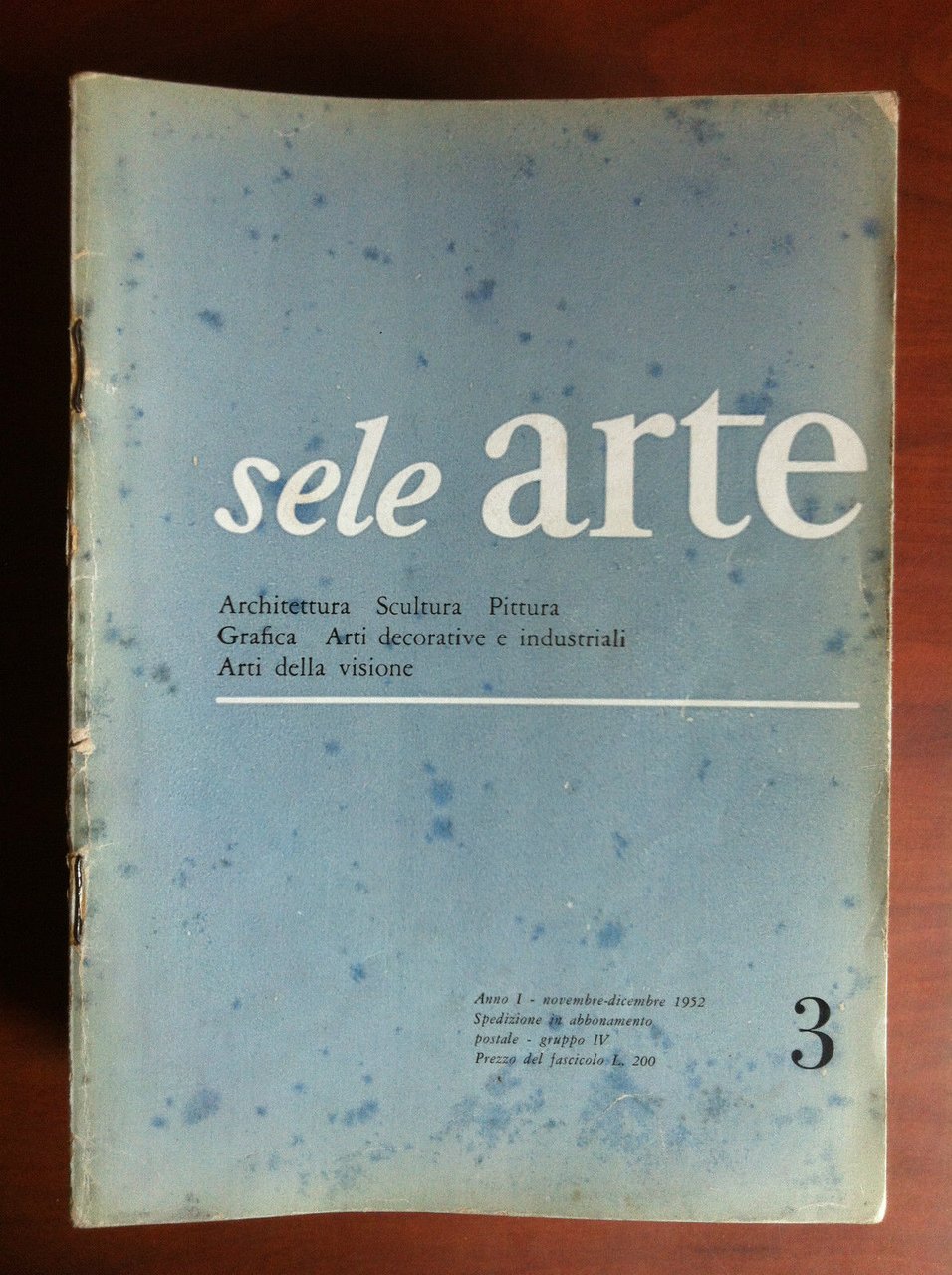 sele ARTE Anno I n^ 3 Novembre-Dicembre 1952 - E17637