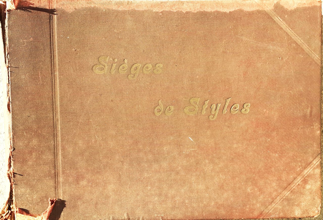 Sièges de Styles libro campionari di sedute fine '800