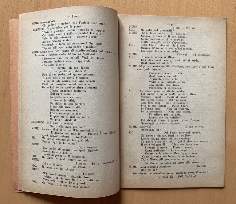 Sigfrido. Seconda giornata della trilogia : L'anello del Nibelungo