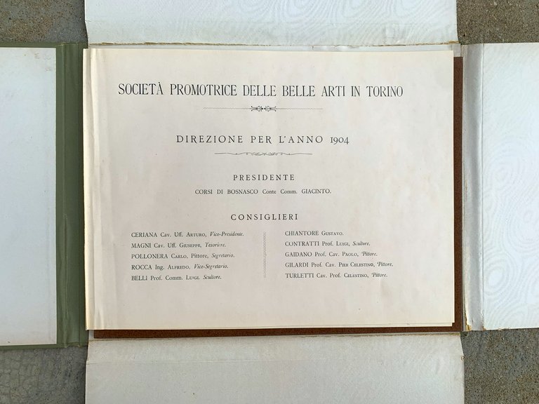 Società Promotrice di Belle Arti-Torino. Ricordo ai Soci dell'Esposizione 1904