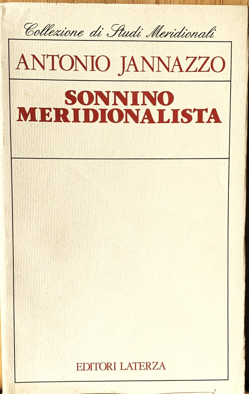Sonnino meridionalista | Immagine principale