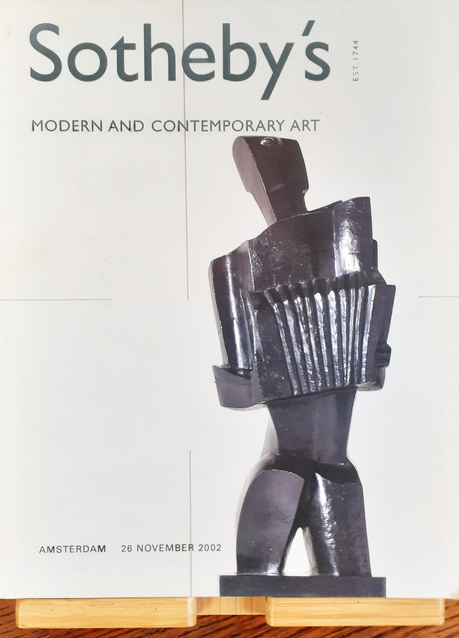 Soteby's Modern and contemporary art Amsterdam 26 novembre 2002