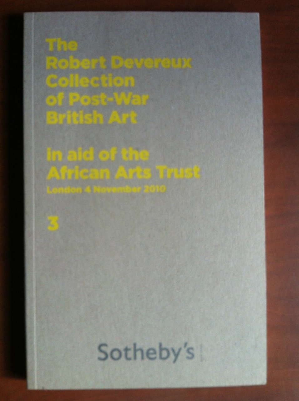 SOTHEBY'S Auction catalogue Robert Devereux Collection of Post-War British Art …