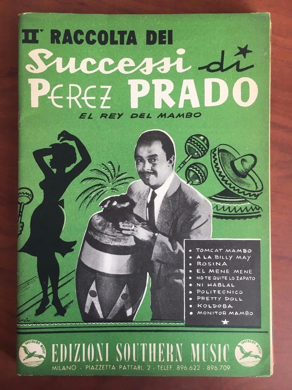 Spartito musicale II^ Raccolta dei Successi di Perez Prado 1960 …