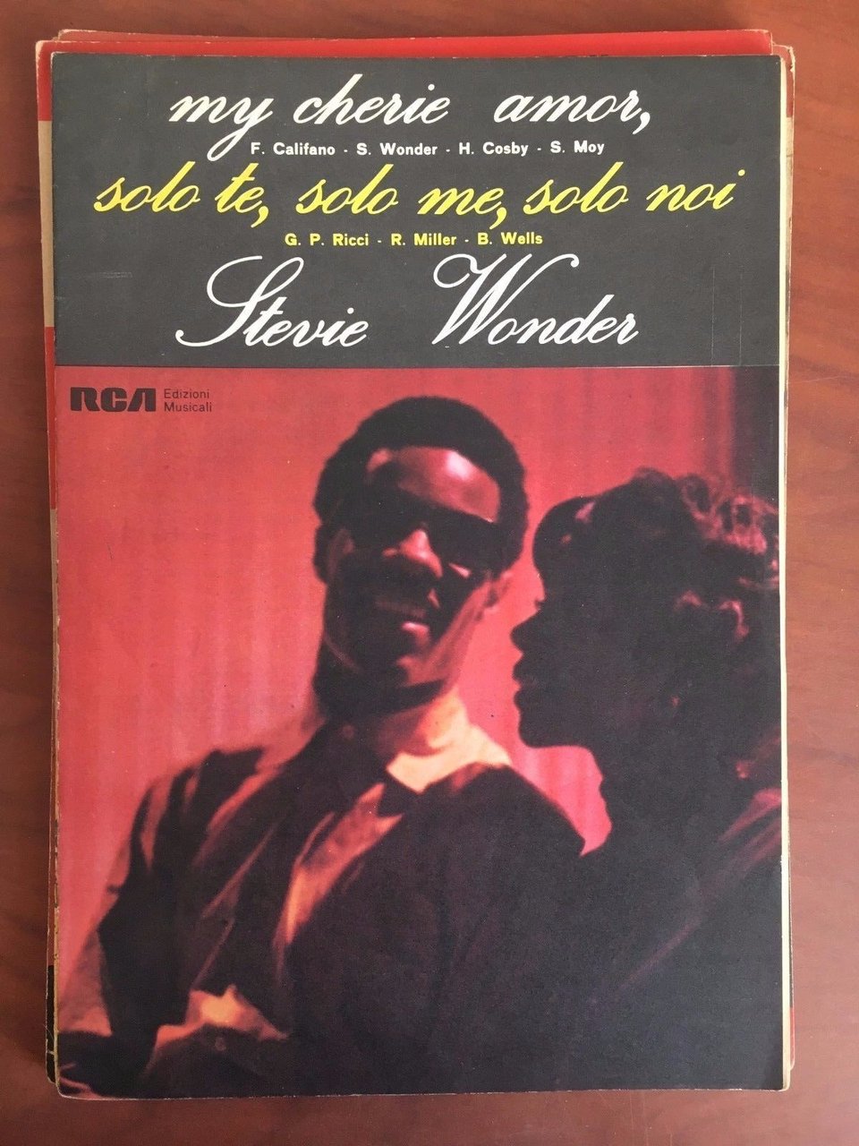 Spartito musicale Ma cherie amor solo te solo me solo …