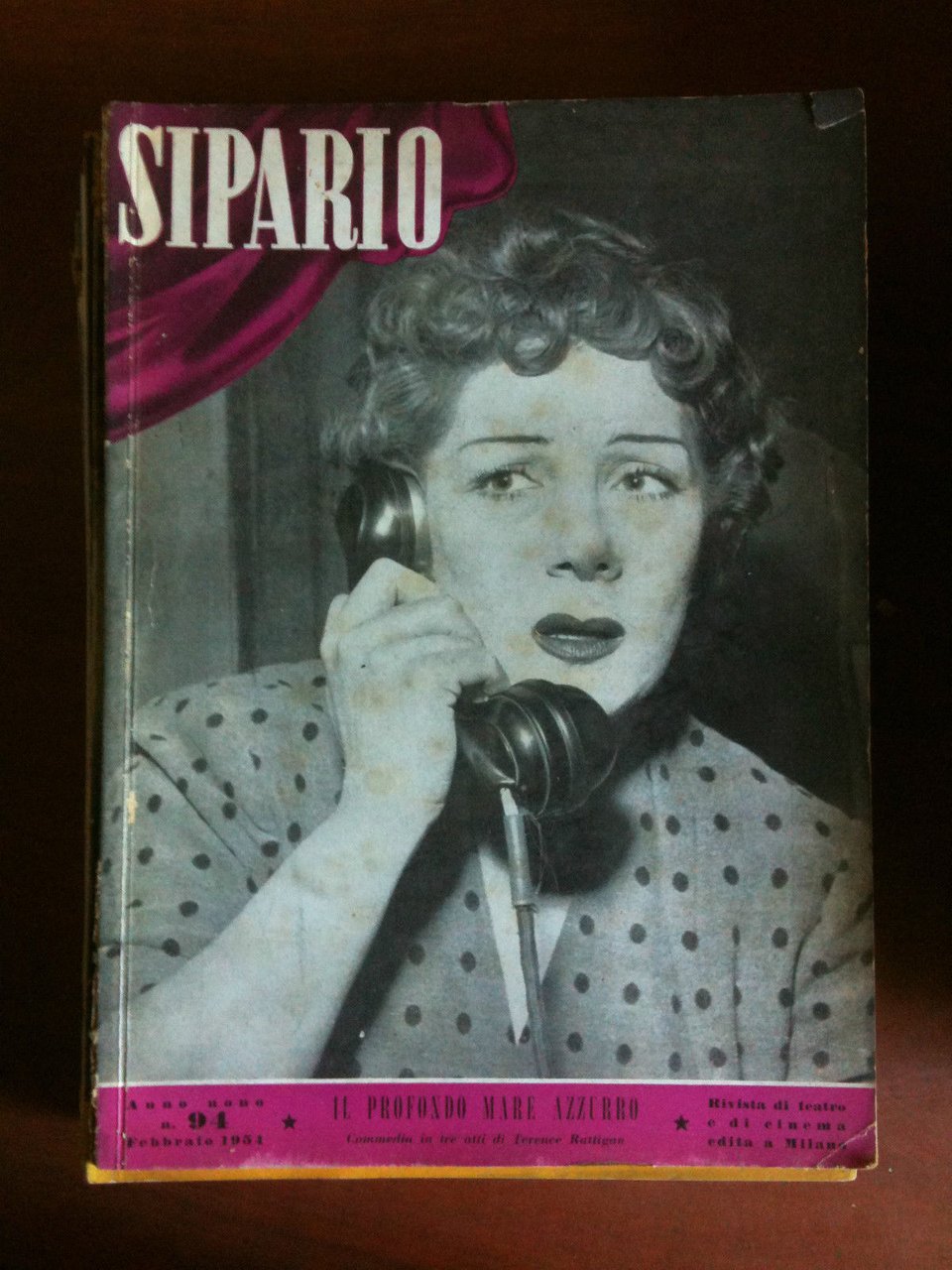 Spiario Anno IX n^ 94 Febbraio 1954 Rivista del teatro …