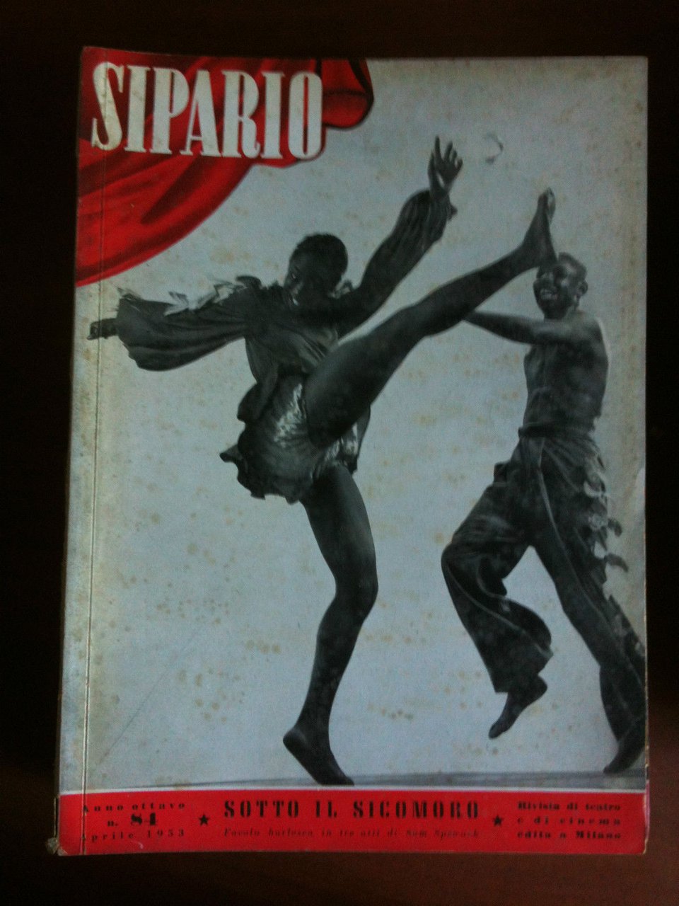 Spiario Anno VIII n^ 84 Aprile 1953 Rivista del teatro …