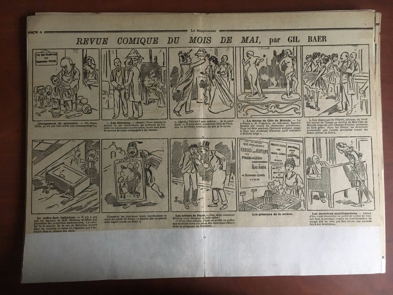 Stampa originale fine '800 da Le Supplément Gil Baer - … | Immagine principale