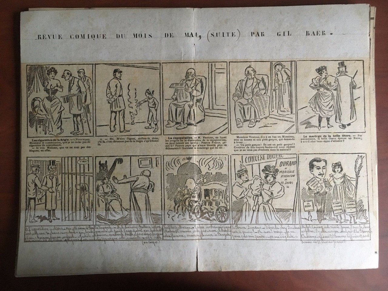 Stampa originale fine '800 da Le Supplément Gil Baer - …