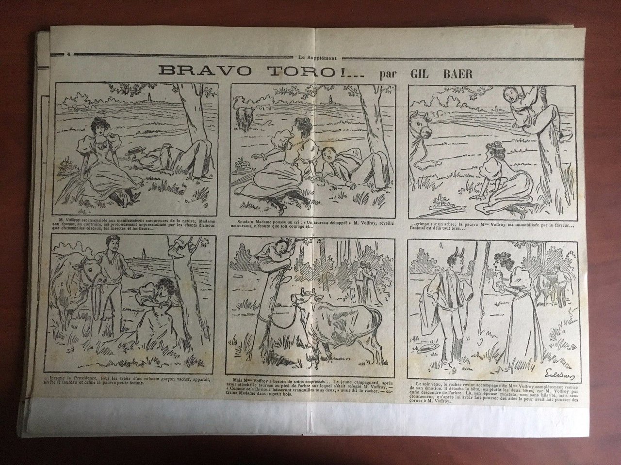 Stampa originale fine '800 da Le Supplément Gil Baer - … | Immagine principale