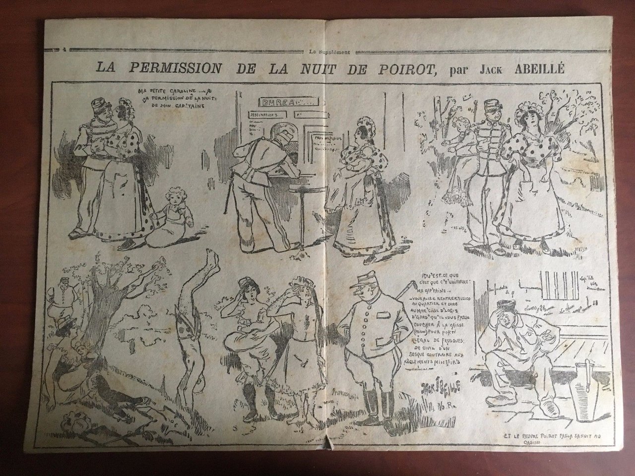 Stampa originale fine '800 da Le Supplément Jack Abeillé - …