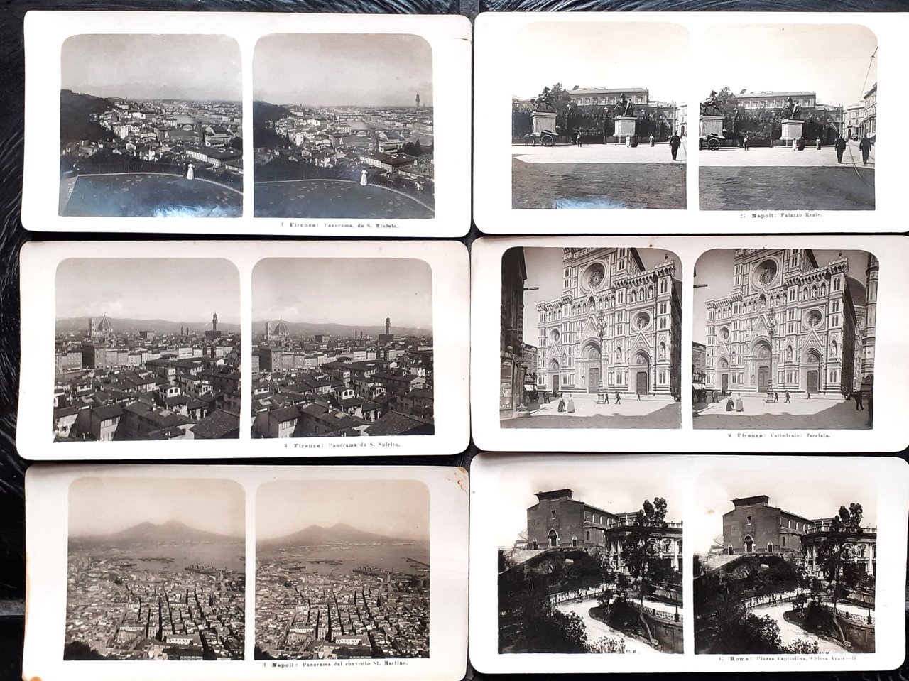 Stereo foto Neue Photographische Gesellschaft A. G., Steglitz-Berlin Vedute Italiane …