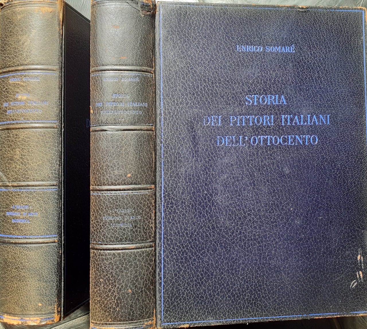 Storia dei pittori italiani dell'ottocento due volumi numerati 1928
