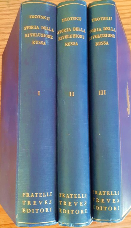 Storia della rivoluzione Russa  3 volumi Fratelli Treves 1936