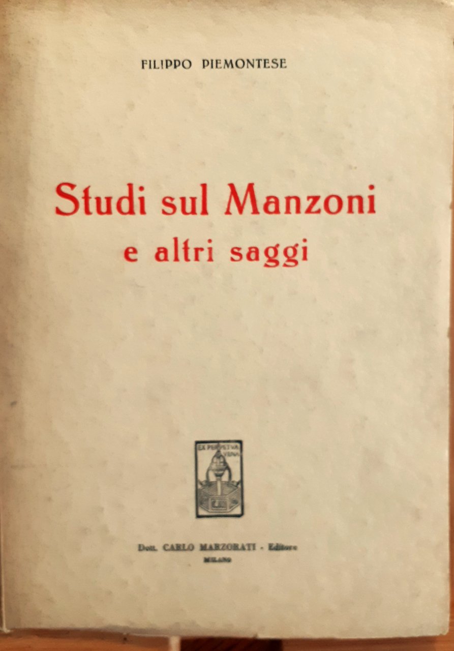 Studi sul Manzoni e altri saggi