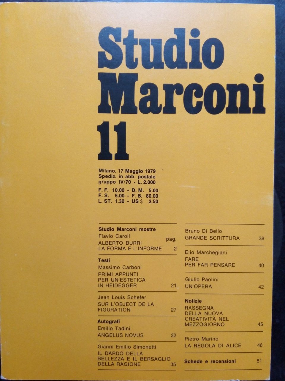 Studio Marconi 11 maggio 1979