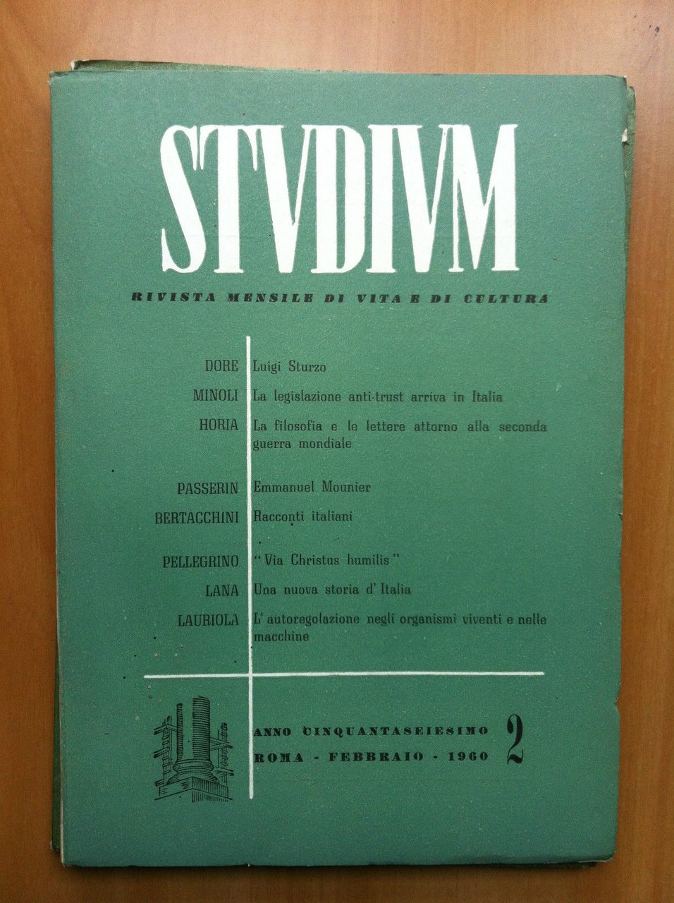 Studium n^ 2 anno 56^ Febbraio 196o - E17149