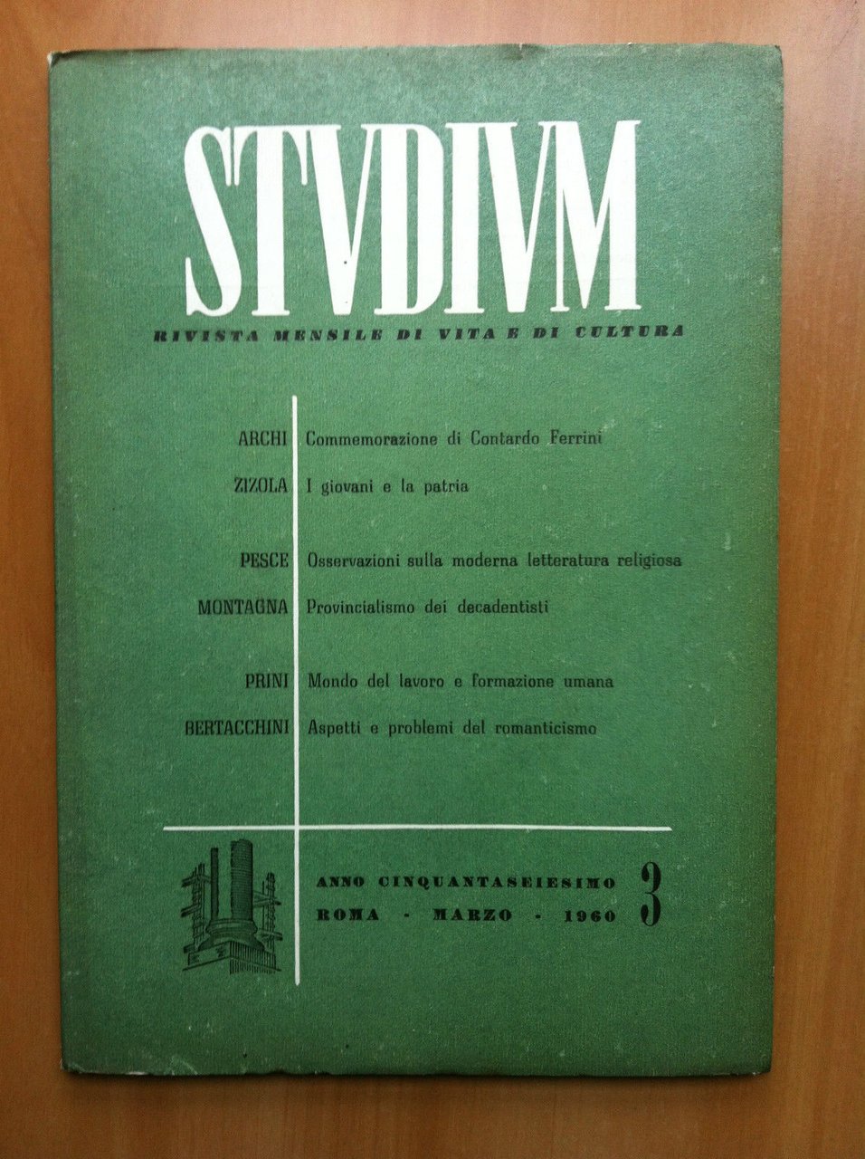 Studium n^ 3 anno 56^ Febbraio 1960 - E17150