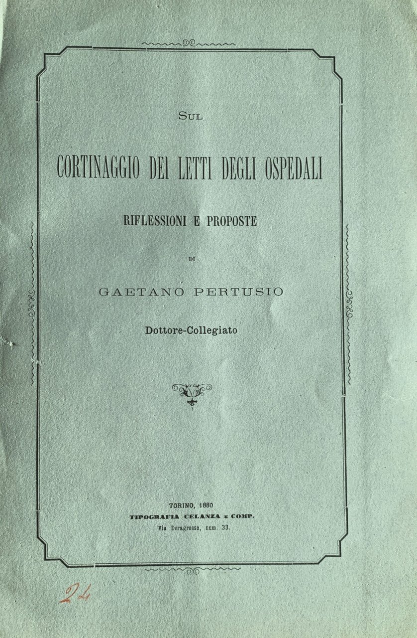 Sul cortinaggio dei letti gli ospedali. Riflessioni e proposte