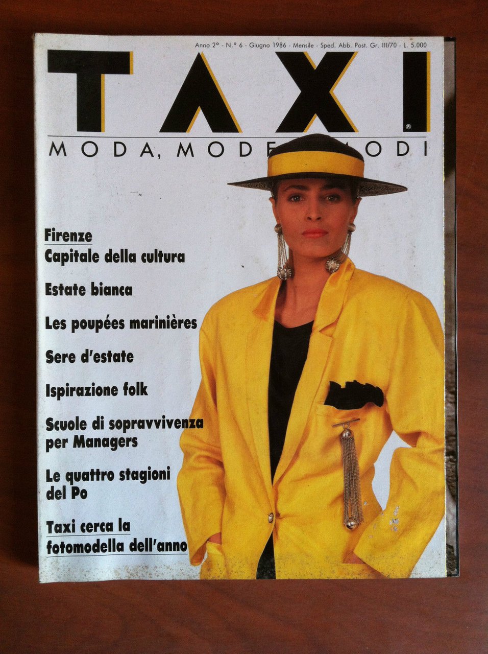 TAXI Moda Italia anno 2 n^6 Giugno 1986 - E7862