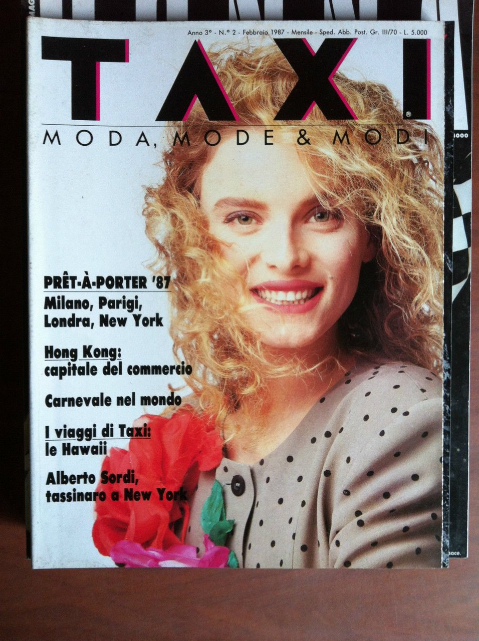 TAXI Moda Italia anno 3 n^2 Febbraio 1987 - E7628 | Immagine principale
