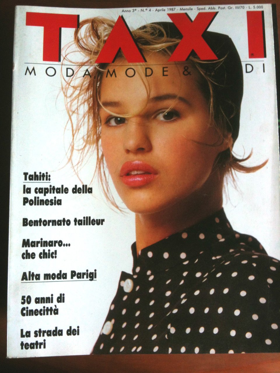 TAXI Moda Italia anno 3 n^ 4 Aprile 1987