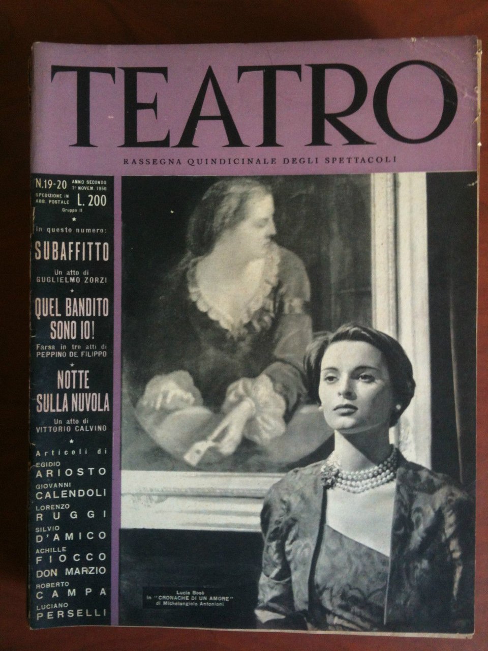 Teatro n^ 19-20 Anno II - 1 Novembre 1950 - …