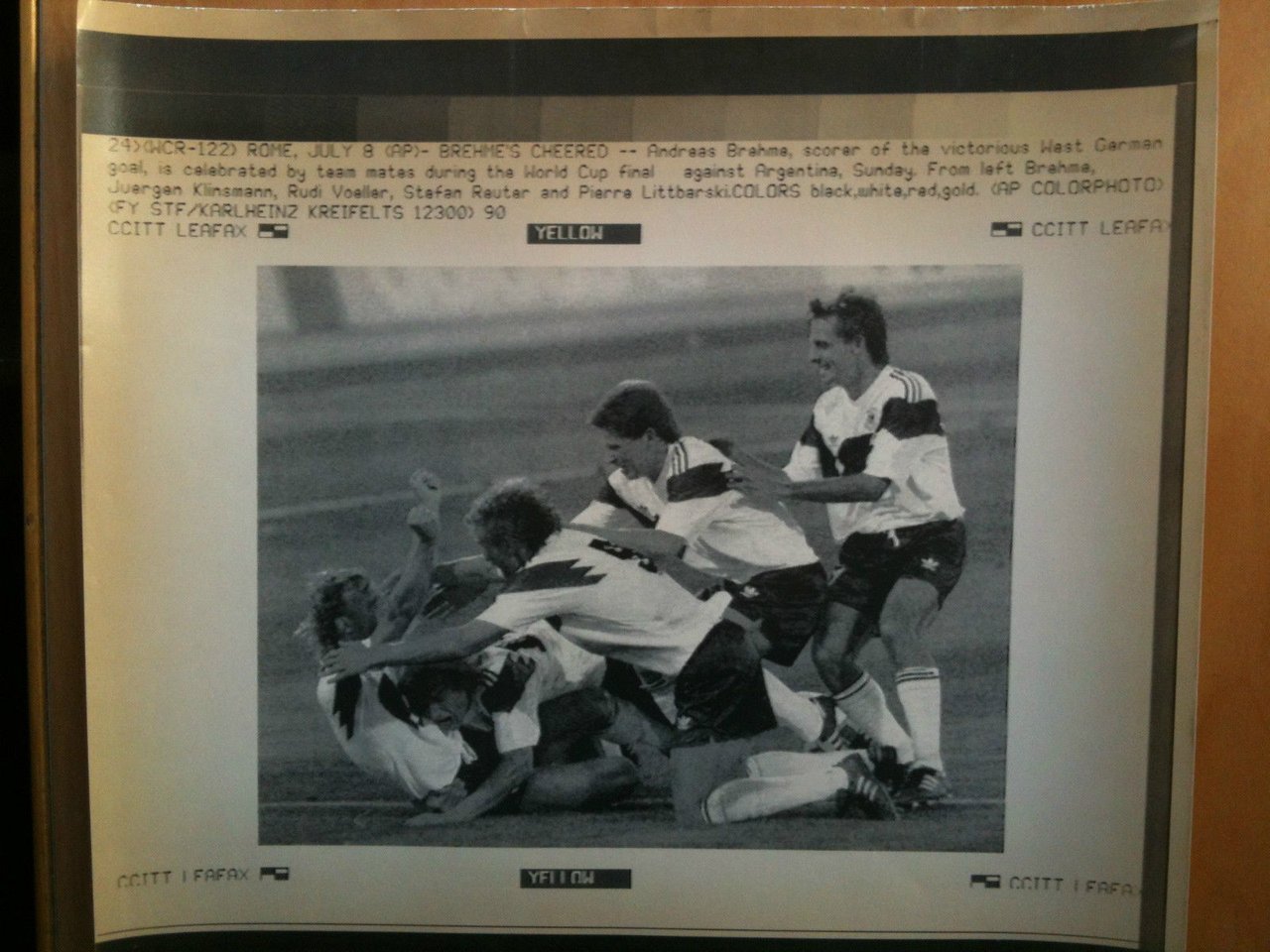 Tele/Laser Foto Coppa del Mondo/World cup West Germany the winner …