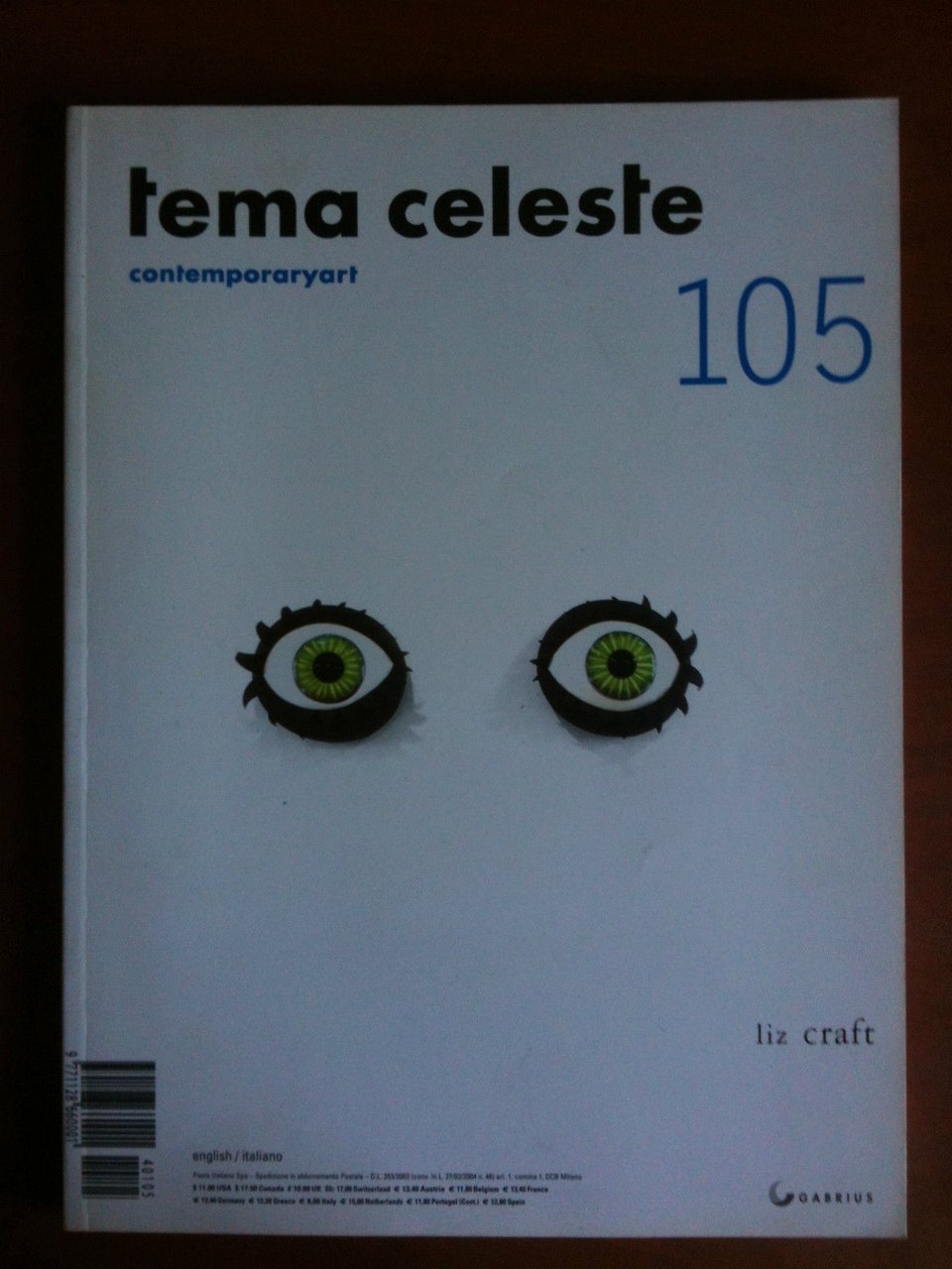 tema celeste artecontemporanea 105 Septembre/Octobre 2004