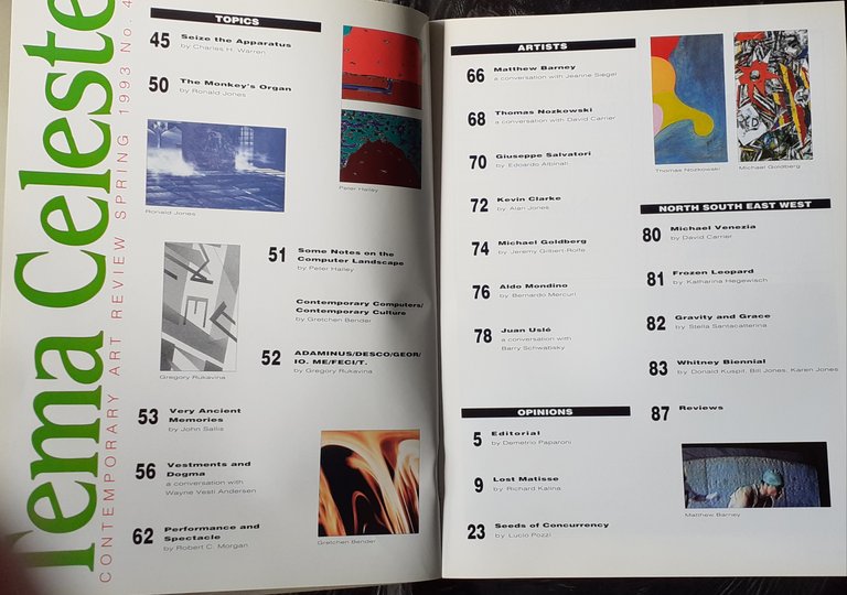 Tema Celeste Contemporary Art review Spring 1993 N.40