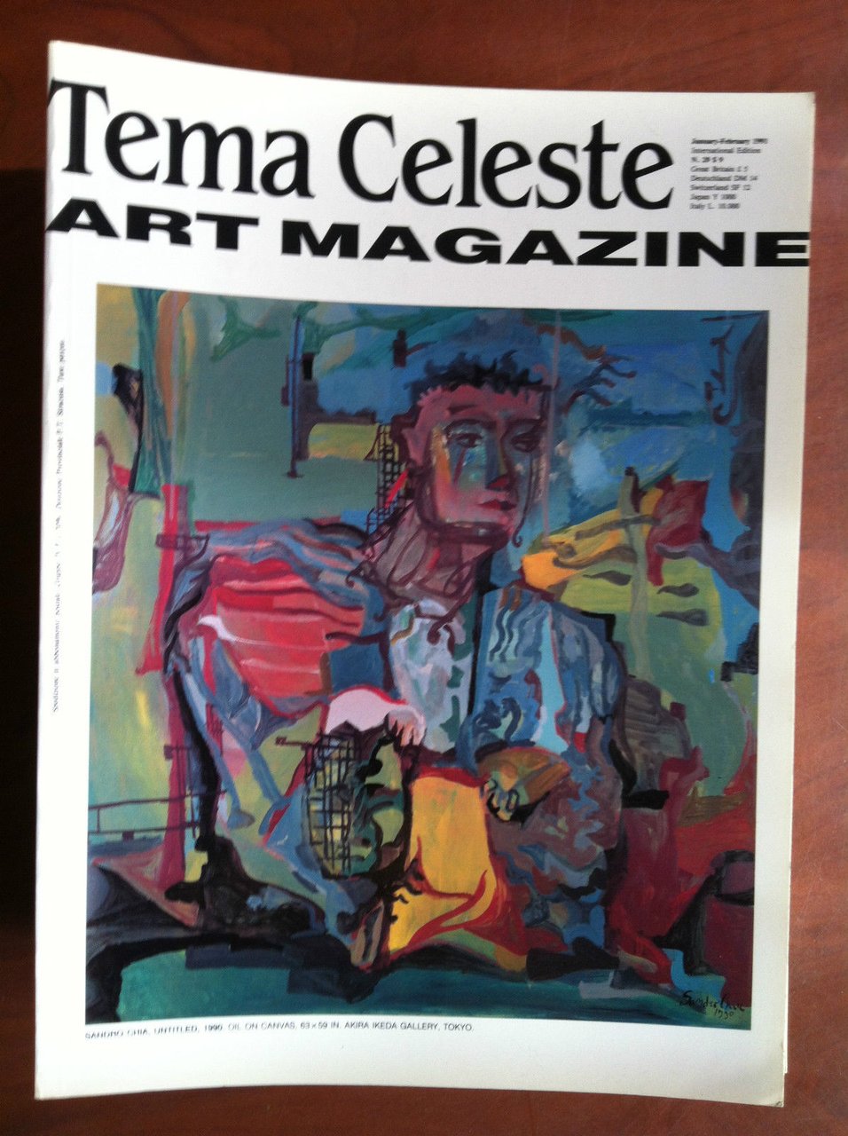 tema celeste contemporaryart n^ 29 January/February 1991 Cover: Sandro Chia
