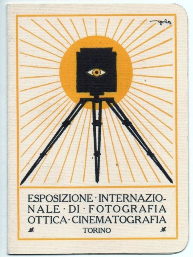 tessera esposizione fotografia Torino 1923 illustrata da Golia | Immagine principale